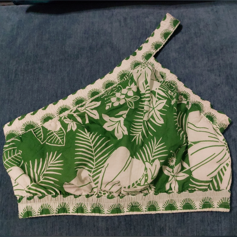 Farm Rio One-Shoulder Crop Top - Picture 3 of 3